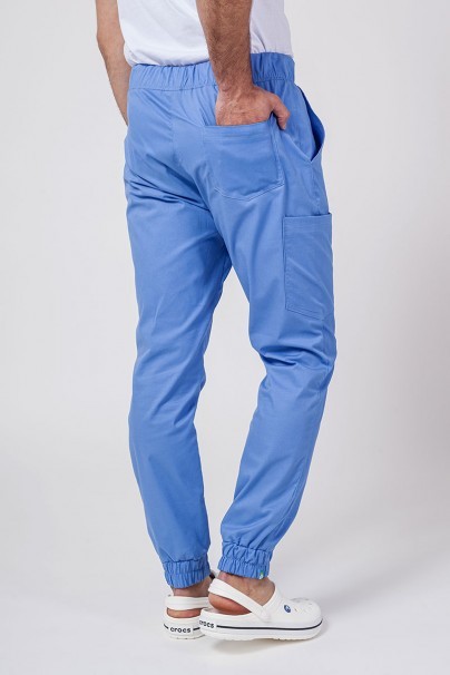 Men's Sunrise Uniforms Active scrubs set (Flex top, Flow trousers) ceil blue-8
