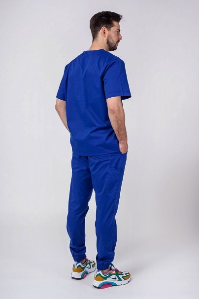Men's Sunrise Uniforms Active scrubs set (Flex top, Flow trousers) galaxy blue-1
