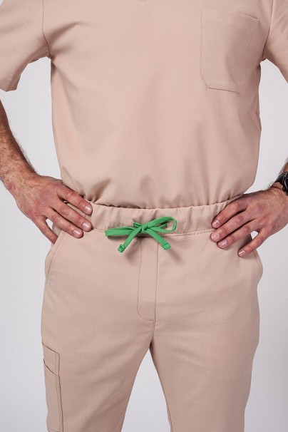 Men's Sunrise Uniforms Premium scrubs set (Dose top, Select trousers) khaki-12