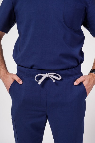 Men's Sunrise Uniforms Premium scrubs set (Dose top, Select trousers) navy-12
