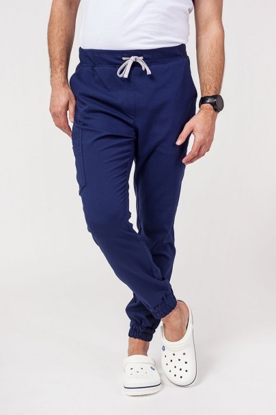 Men's Sunrise Uniforms Premium scrubs set (Dose top, Select trousers) navy-8