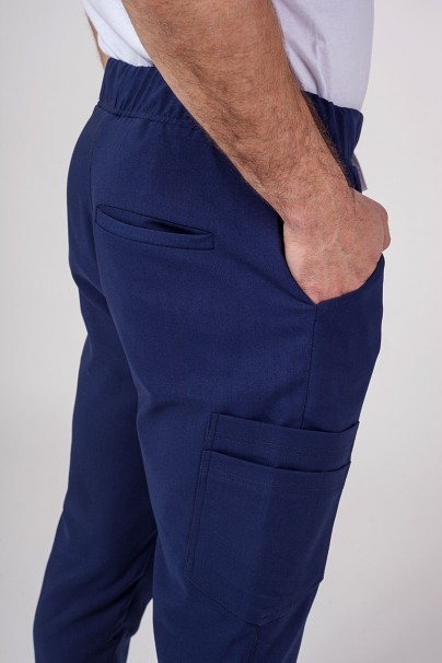 Men's Sunrise Uniforms Premium scrubs set (Dose top, Select trousers) navy-10