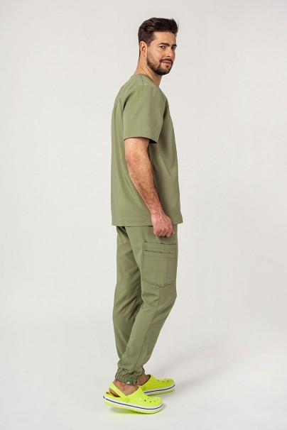 Men's Sunrise Uniforms Premium scrubs set (Dose top, Select trousers) olive-2