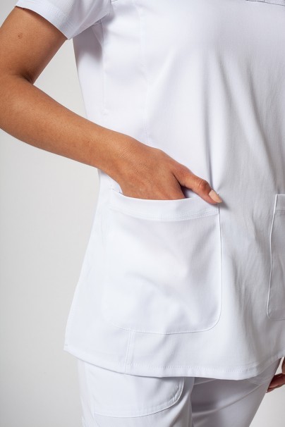 Adar Uniforms scrubs set Ultimate (with Sweetheart top – elastic) white-5