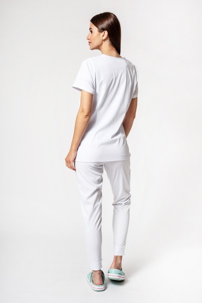 Women’s Adar Uniforms Ultimate Yoga jogger scrub trousers white-8