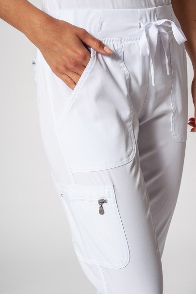Women’s Adar Uniforms Ultimate Yoga jogger scrub trousers white-2
