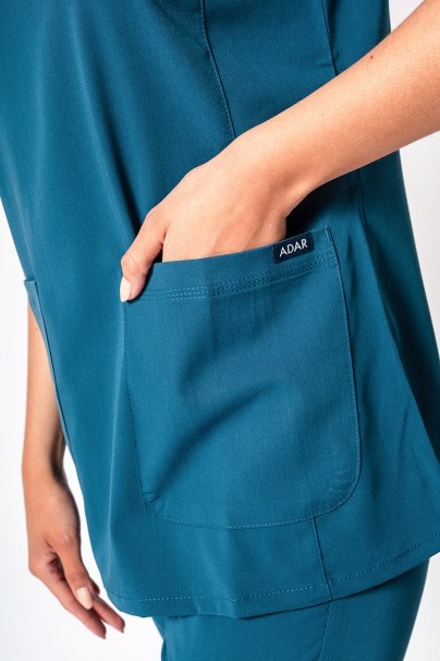 Adar Uniforms scrubs set Ultimate (with Sweetheart top – elastic) caribbean blue-5