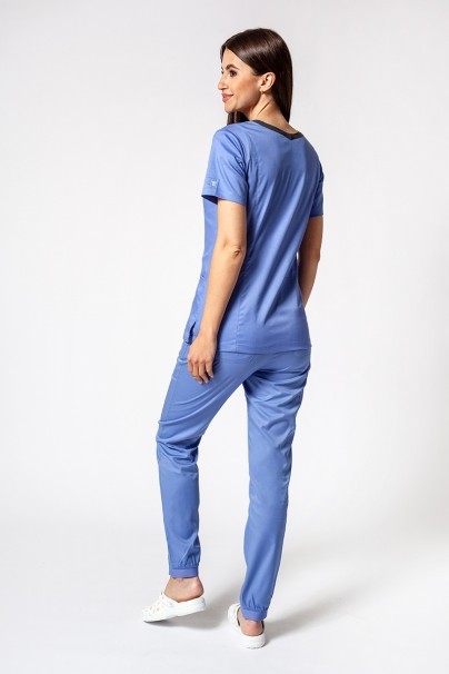 Women's Maevn Matrix Semi-jogger scrub trousers ceil blue-8
