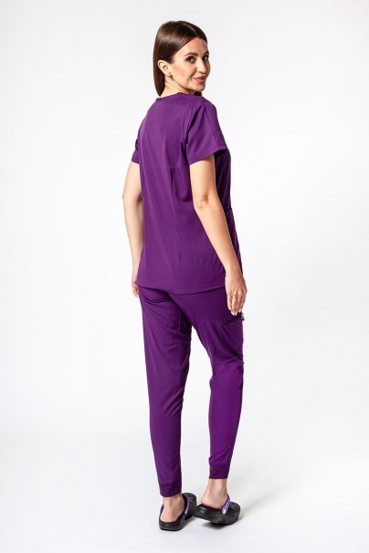 Adar Uniforms scrubs set Ultimate (with Sweetheart top – elastic) eggplant-2