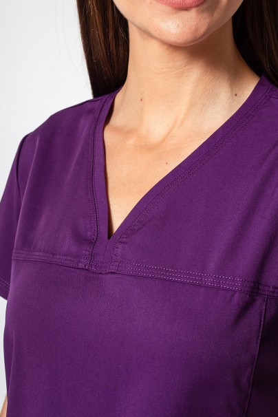 Adar Uniforms scrubs set Ultimate (with Sweetheart top – elastic) eggplant-4