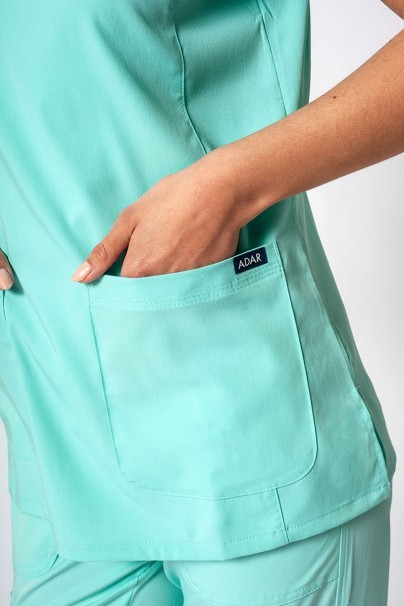 Adar Uniforms scrubs set Ultimate (with Sweetheart top – elastic) aqua-5