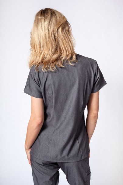 Adar Uniforms scrubs set Ultimate (with Sweetheart top – elastic) heather gray-3