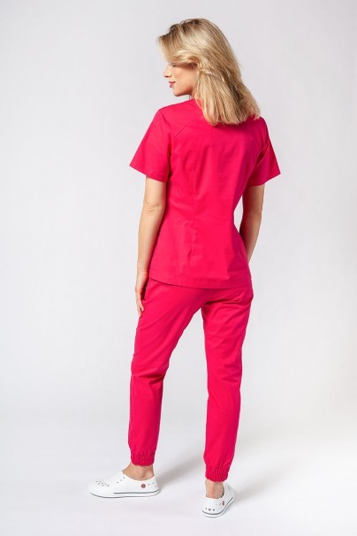 Women’s Sunrise Uniforms Active Air jogger scrub trousers raspberry-4