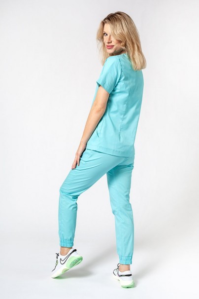 Women’s Sunrise Uniforms Active Air jogger scrub trousers aqua-6