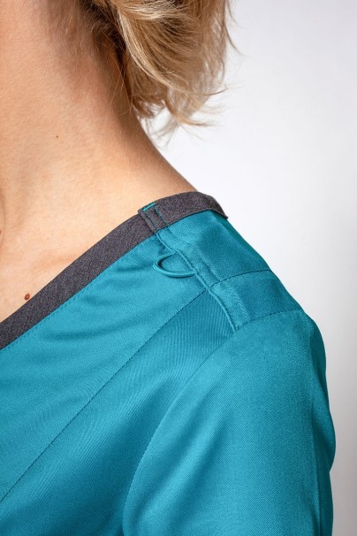 Women's Maevn Matrix Contrast scrubs set teal blue-6