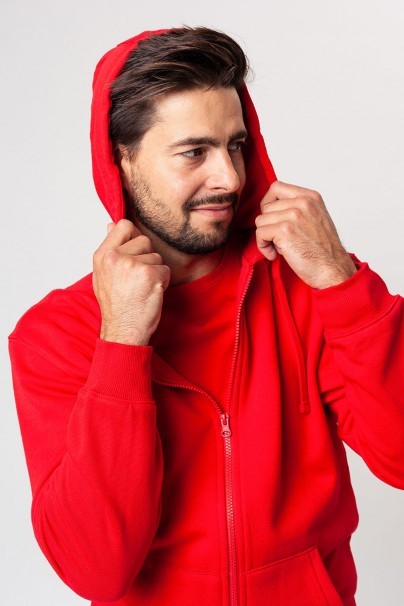 Men’s Malifni Trendy Zipper hoodie red-4