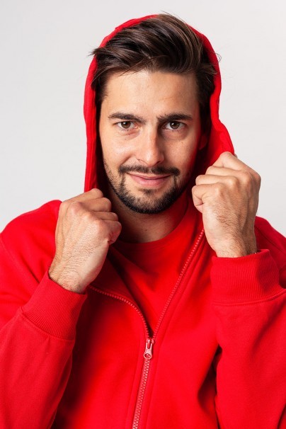 Men’s Malifni Trendy Zipper hoodie red-5