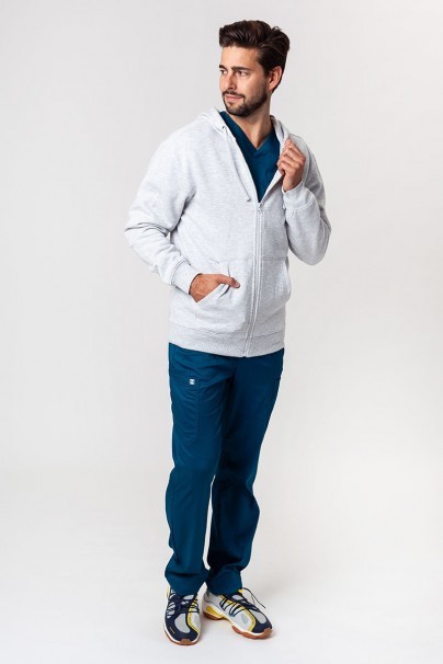 Men’s Malifni Trendy Zipper hoodie ash melange-1