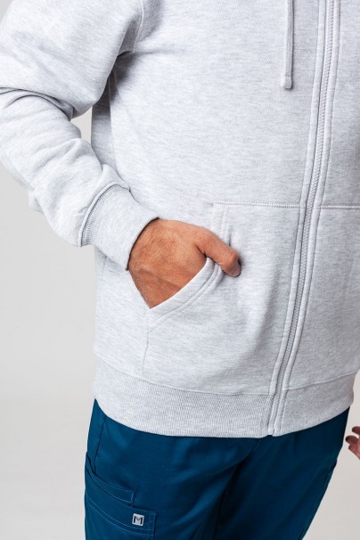 Men’s Malifni Trendy Zipper hoodie ash melange-7