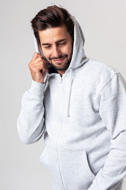 Men’s Malifni Trendy Zipper hoodie ash melange-5