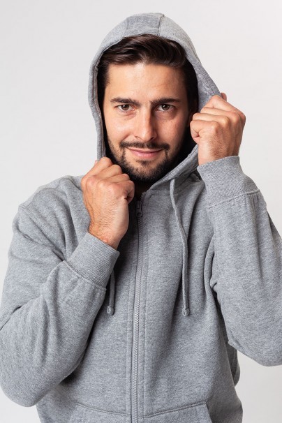 Men’s Malifni Trendy Zipper hoodie dark grey melange-6