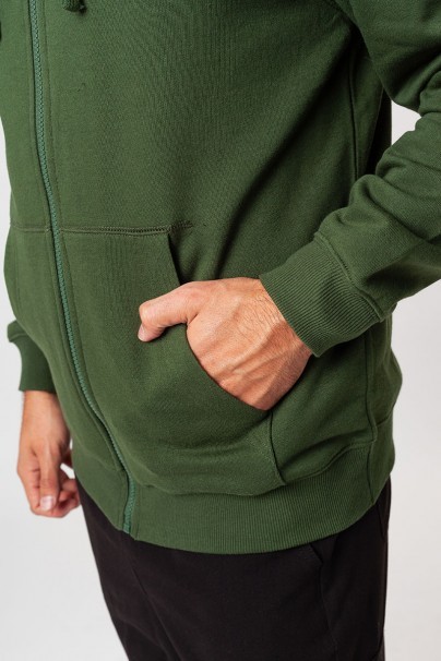 Men’s Malifni Trendy Zipper hoodie bottle green-5