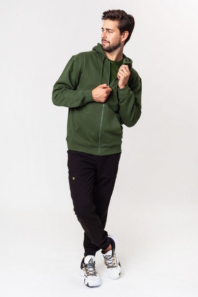Men’s Malifni Trendy Zipper hoodie bottle green-2
