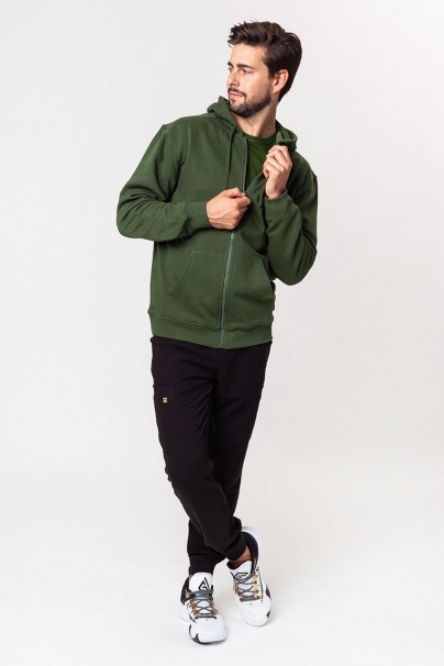 Men’s Malifni Trendy Zipper hoodie bottle green-1