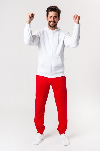 Men’s Malifni Trendy Zipper hoodie white-6
