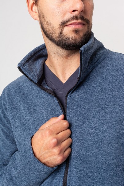 Men’s Malifni shift fleece top (GRS) dark denim melange-4