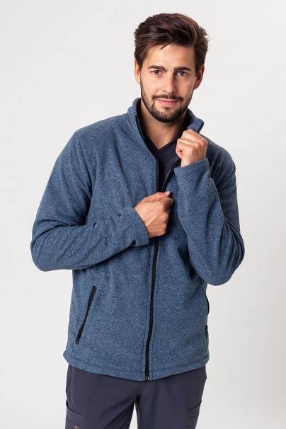 Men’s Malifni shift fleece top (GRS) dark denim melange-2