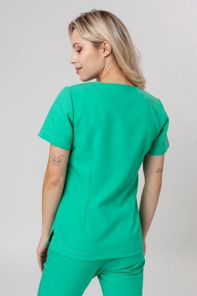 Women’s Sunrise Uniforms Premium Joy scrubs top light green-2