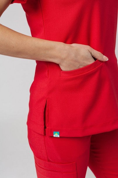 Women’s Sunrise Uniforms Premium Joy scrubs top red-3