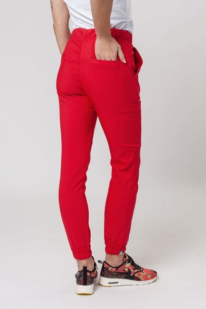Women's Sunrise Uniforms Premium scrubs set (Joy top, Chill trousers) red-7