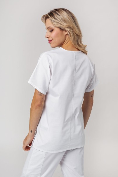 Women's Cherokee Originals scrubs set (V-neck top, N.Rise trousers) white-3