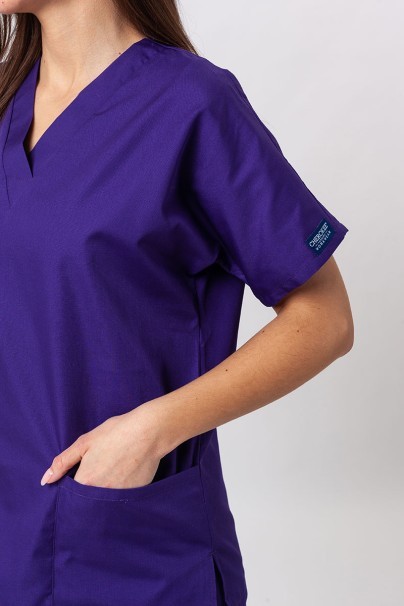 Women's Cherokee Originals scrubs set (V-neck top, N.Rise trousers) grape-5