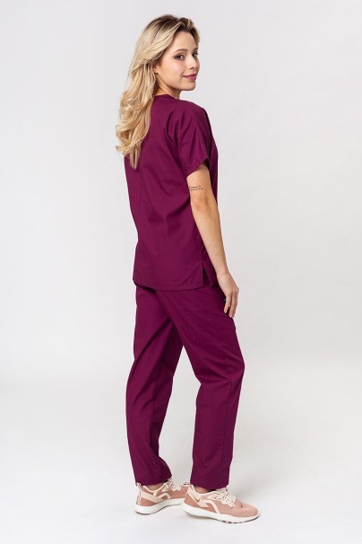 Women’s Cherokee Originals Natural Rise scrub trousers wine-5