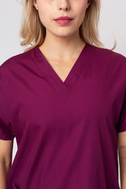 Women's Cherokee Originals scrubs set (V-neck top, N.Rise trousers) wine-4