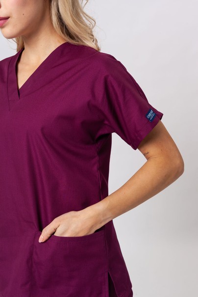 Women's Cherokee Originals scrubs set (V-neck top, N.Rise trousers) wine-5