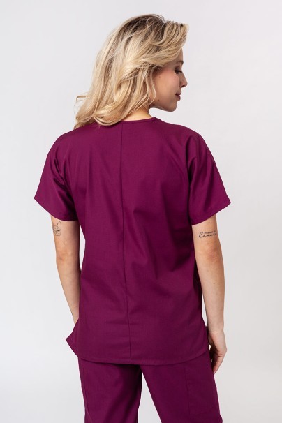 Women's Cherokee Originals scrubs set (V-neck top, N.Rise trousers) wine-3