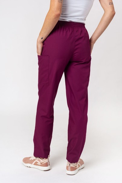 Women's Cherokee Originals scrubs set (V-neck top, N.Rise trousers) wine-8