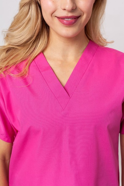 Women's Cherokee Originals scrubs set (V-neck top, N.Rise trousers) shocking pink-4