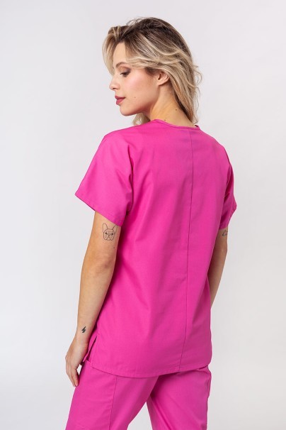Women's Cherokee Originals scrubs set (V-neck top, N.Rise trousers) shocking pink-3