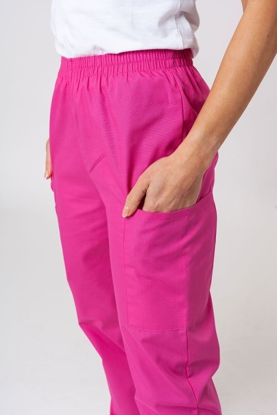 Women's Cherokee Originals scrubs set (V-neck top, N.Rise trousers) shocking pink-10