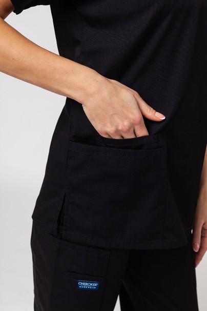 Women's Cherokee Originals scrubs set (V-neck top, N.Rise trousers) black-6