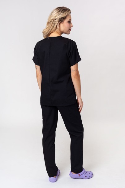 Women's Cherokee Originals scrubs set (V-neck top, N.Rise trousers) black-2