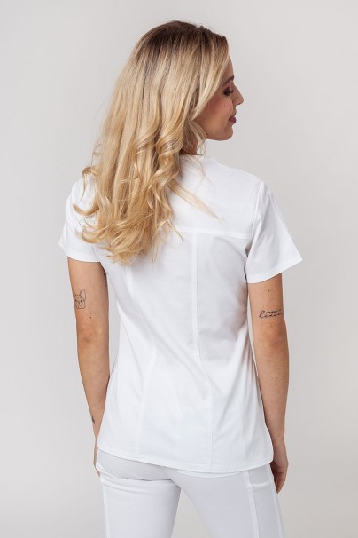 Women's Cherokee Core Stretch scrubs set (Core top, Mid Rise trousers) white-4