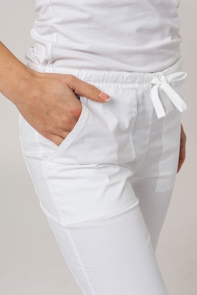 Women's Cherokee Core Stretch scrubs set (Core top, Mid Rise trousers) white-11