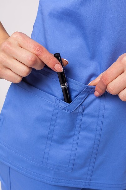 Women's Cherokee Core Stretch scrubs set (Core top, Mid Rise trousers) ceil blue-11