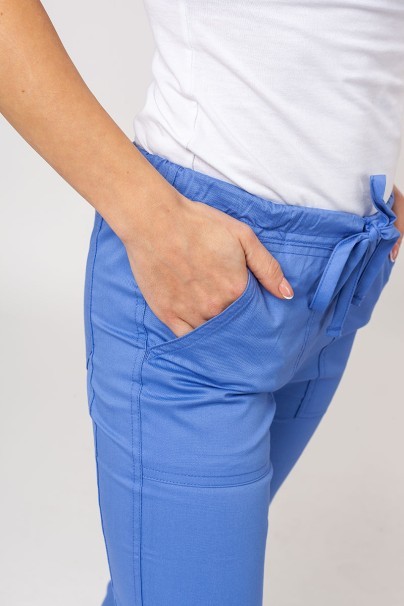 Women's Cherokee Core Stretch scrubs set (Core top, Mid Rise trousers) ceil blue-15